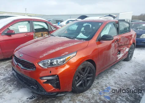 2021 Kia Forte Gt-Line из США, поврежденный, VIN 3KPF34AD9ME319954